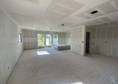 Construction of house interior